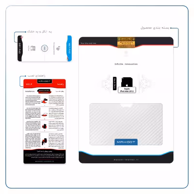 برچسب پوششی ماهوت مدل Ceramic-Fiber مناسب برای تبلت اپل iPad mini 2012 A1455