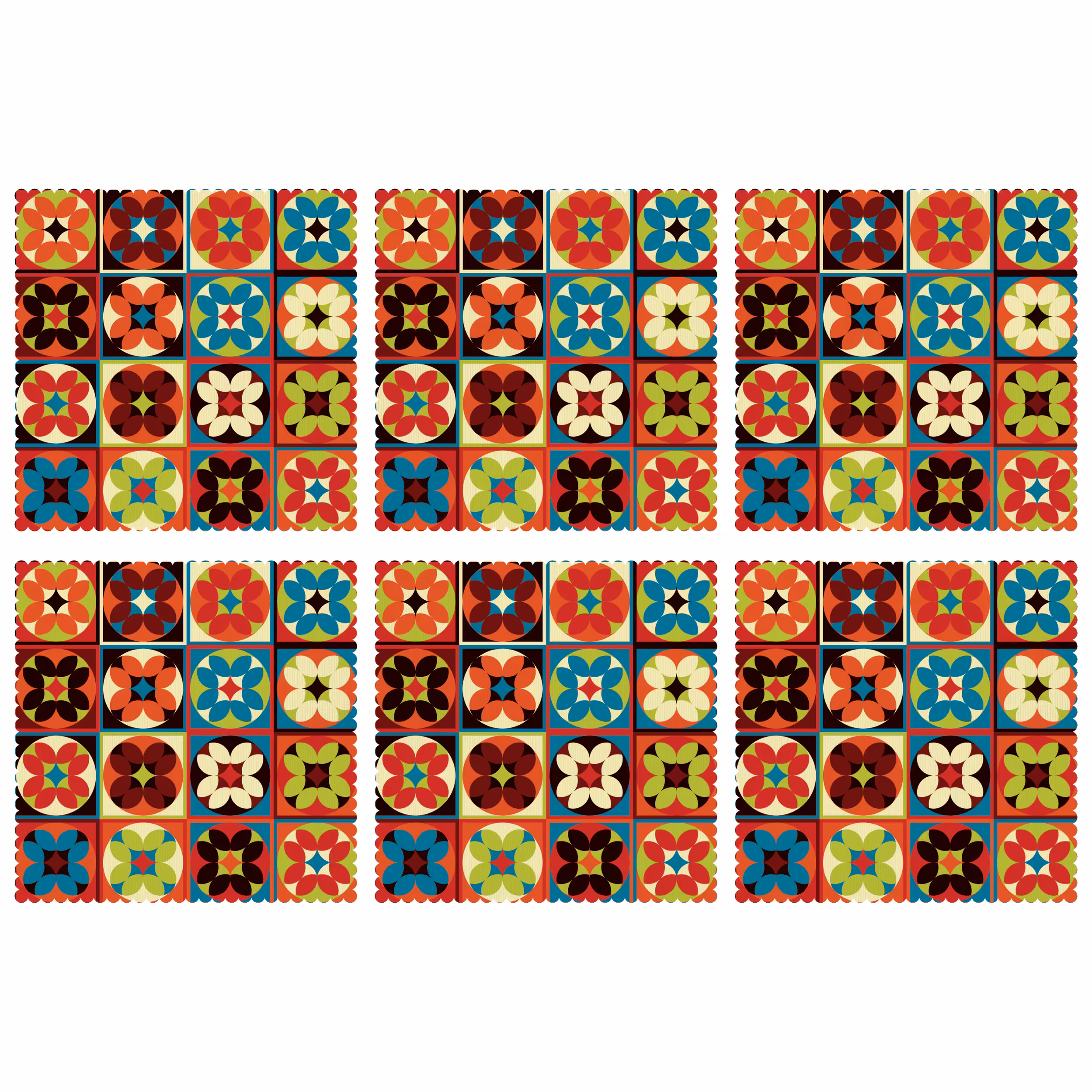 زیربشقابی مدل U1-42554 بسته 6 عددی