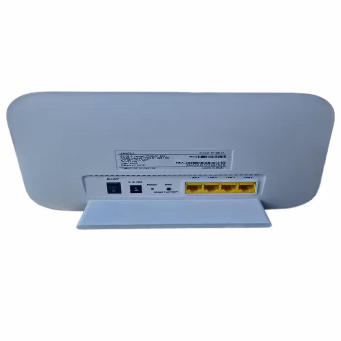 مودم 4G/TD-LTE ایرانسل مدل TF-i60 S1 به همراه 40 گیگابایت اینترنت شش ماهه و 20 گیگابایت اینترنت شش ماهه و 1 عدد سیم کارت دائمی طلایی