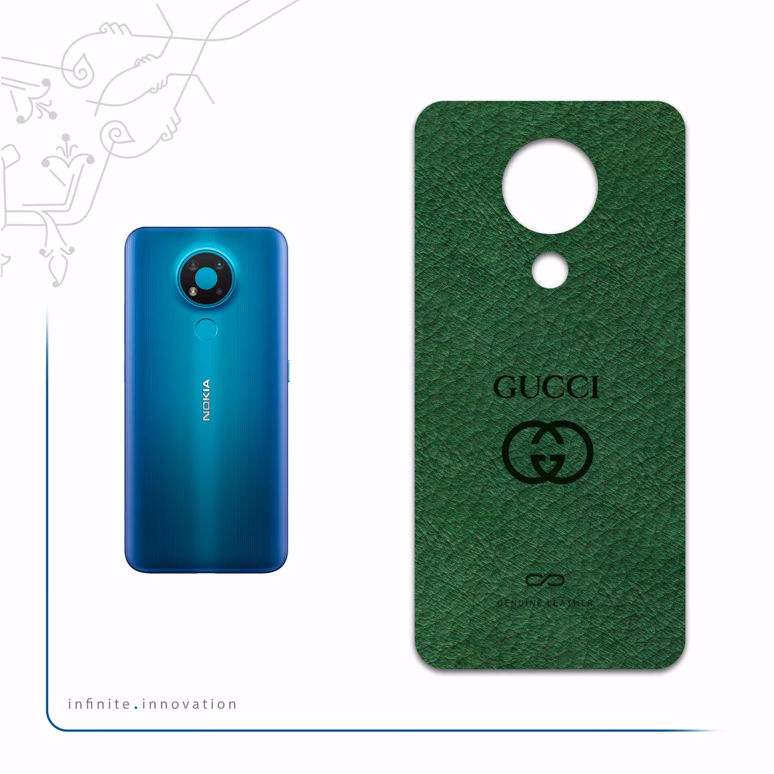 برچسب پوششی ماهوت مدل GL-GCC مناسب برای گوشی موبایل نوکیا 3.4