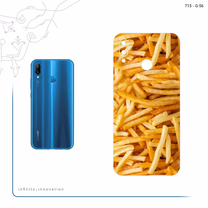 برچسب پوششی ماهوت مدل French fries مناسب برای گوشی موبایل هوآوی Nova 3e