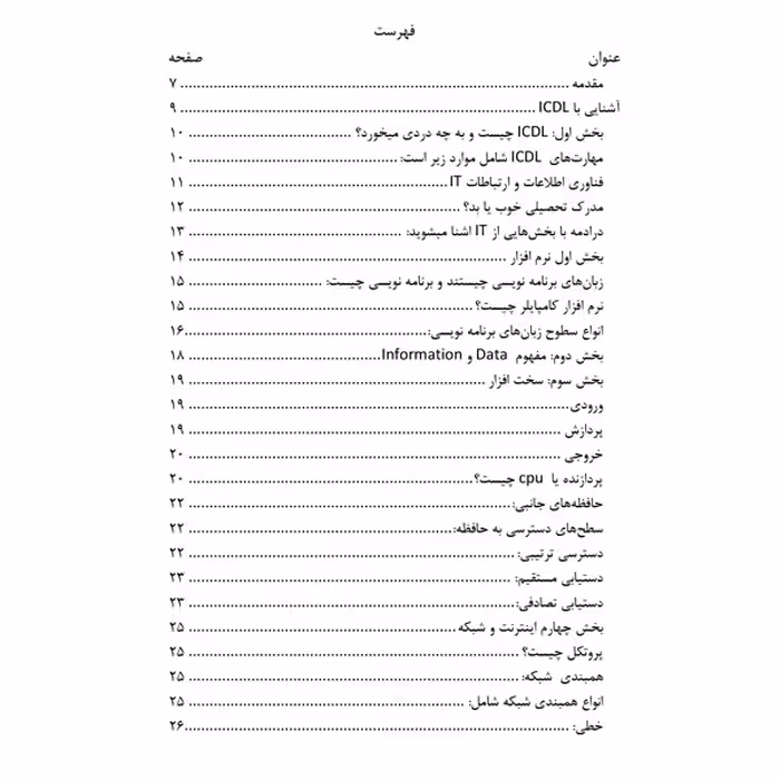 کتاب مرجع کامل آزمون استخدامی کامپیوتر ICDL اثر میلاد اکبری ماهی آبادی و علی رضائی انتشارات یکتامان