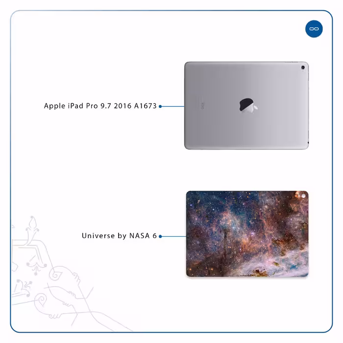 برچسب پوششی ماهوت مدل Universe-by-NASA-6 مناسب برای تبلت اپل iPad Pro 9.7 2016 A1673