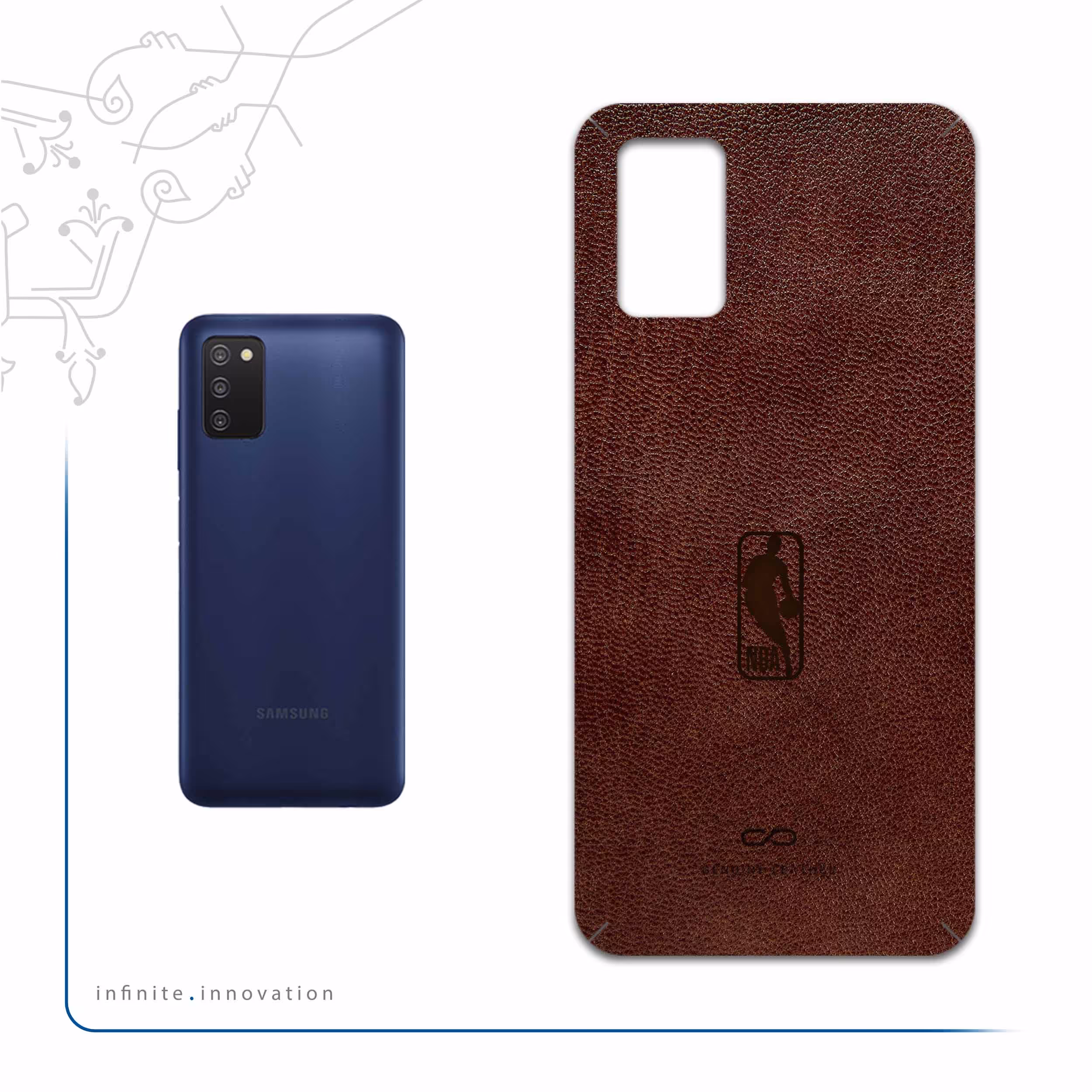 برچسب پوششی ماهوت مدل NL-NBA مناسب برای گوشی موبایل سامسونگ Galaxy A03S