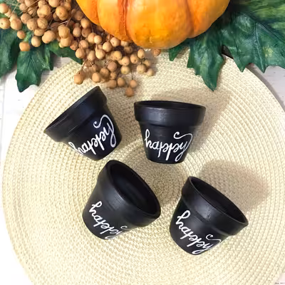 گلدان سفالی مدل یاقوت four happy کد 4 