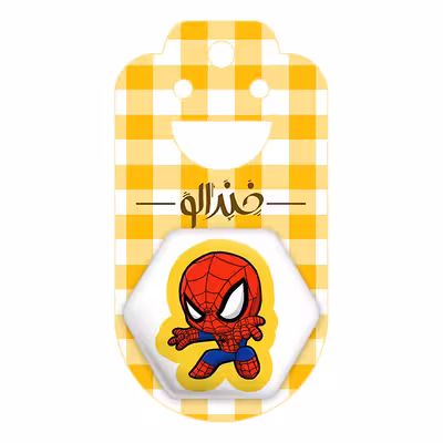 پیکسل خندالو طرح مرد عنکبوتی Spider Man مدل شش ضلعی کد 13169