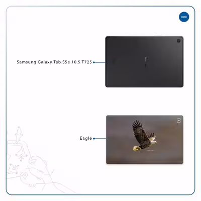 برچسب پوششی ماهوت مدل Eagle مناسب برای تبلت سامسونگ Galaxy Tab S5e 10.5 2019 T725