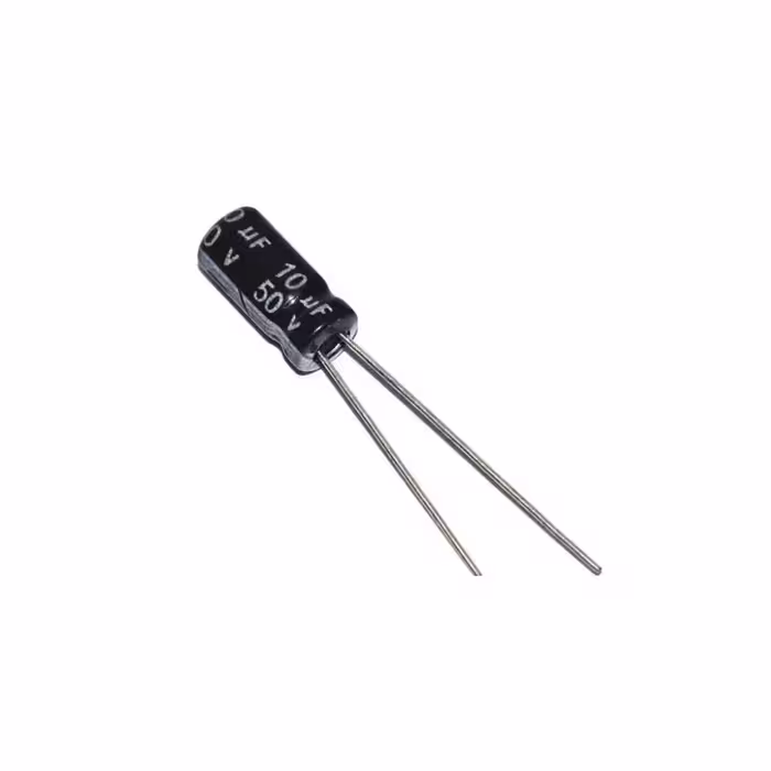 خازن الکترولیت 10 میکروفاراد کد 50V بسته 40 عددی