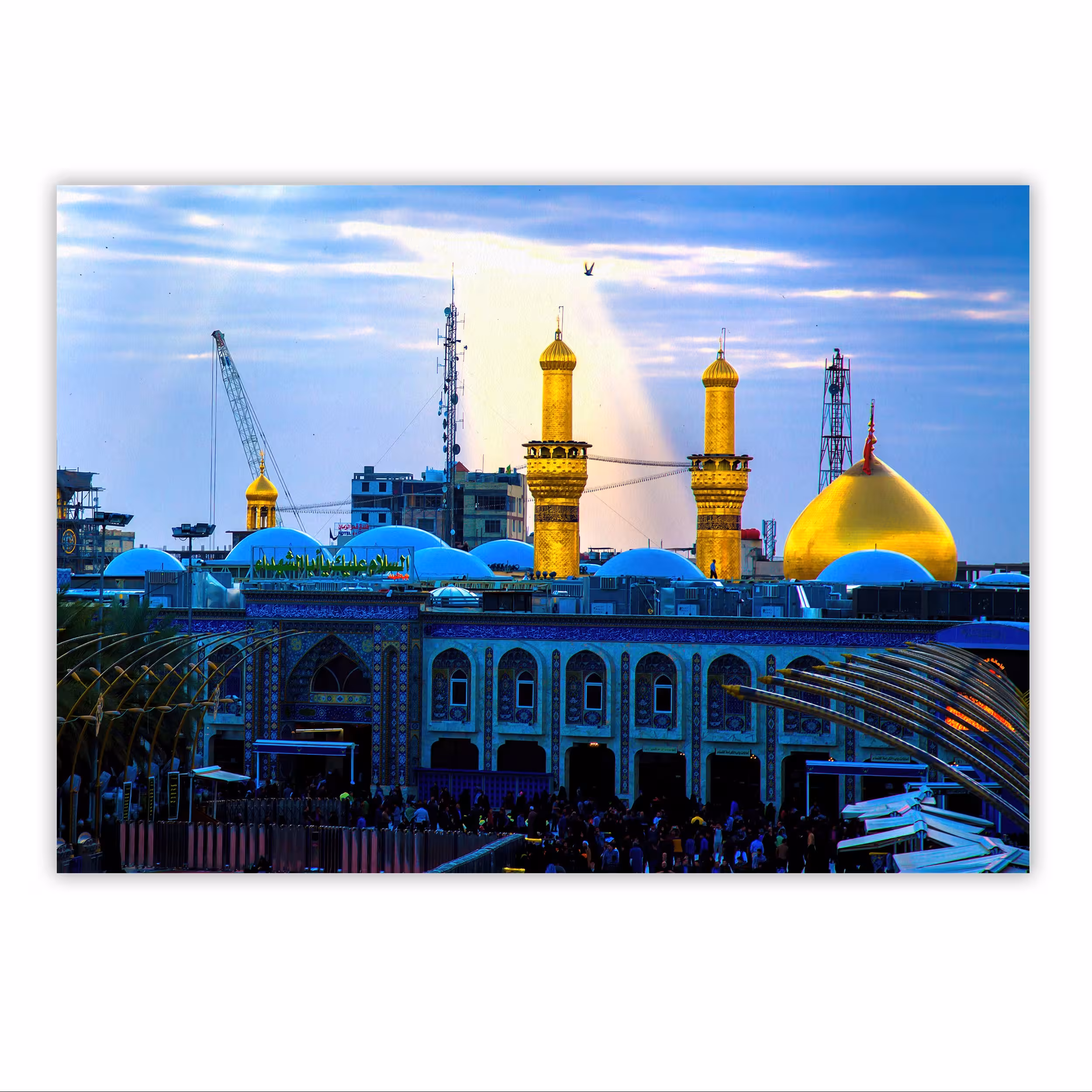 تابلو شاسی مدل حرم مطهر سیدالشهدا امام حسین (ع) سایز 28 در 40 کد 41