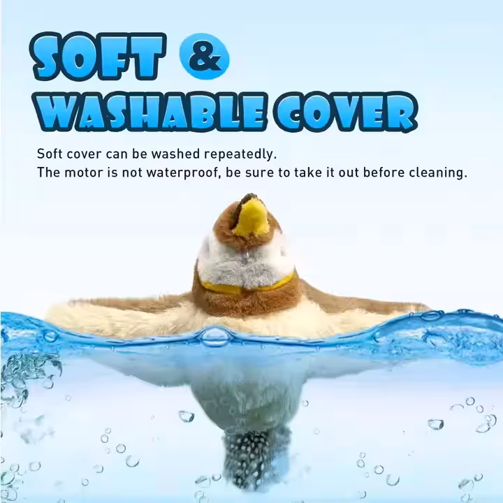 گنجشک هوشمند شارژی با حرکت پر زدن، لمسی و تعاملی