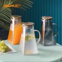 پارچ پیرکس یخی درب طلا