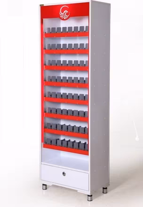 استند سیگار و تنباکو ایستاده 64 باکس چراغ دار قرمز