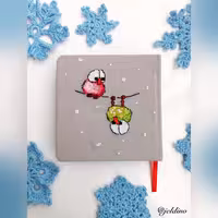 دفتر یادداشت مدل شماره دوزی طرح قلقلی ها