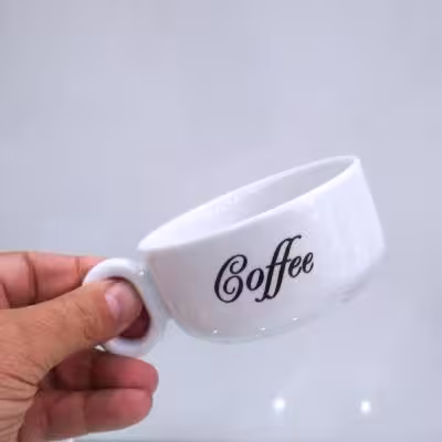 لته خوری سرامیکی مدل کافه بستنی خوری یک عددی