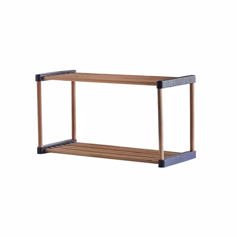 شلف ایستاده مدل چوبی دو طبقه 6502 | کالا مکس