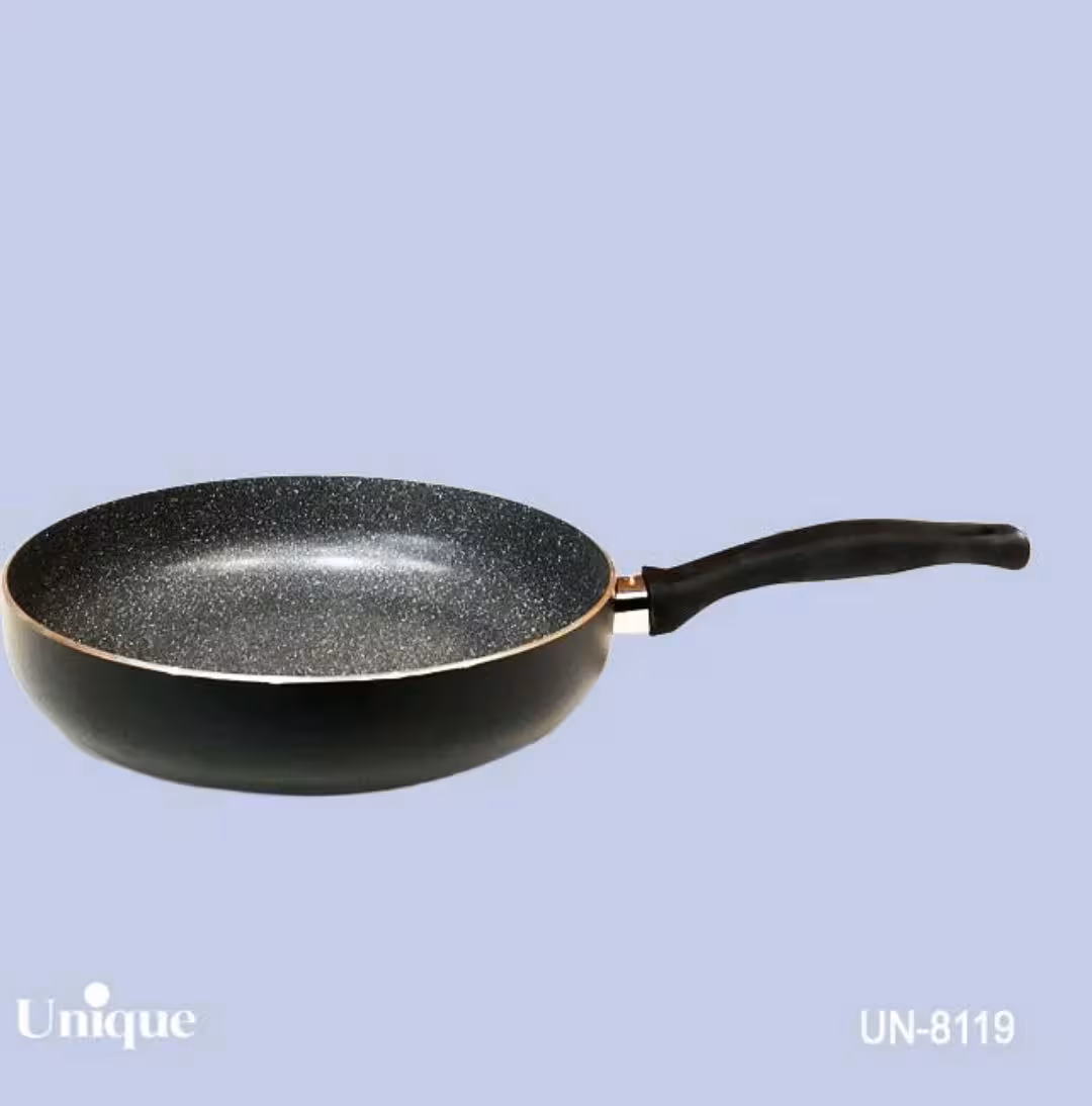 تابه تک دسته سایز 24 کف گرانیت مشکی یونیک کد UN-8119