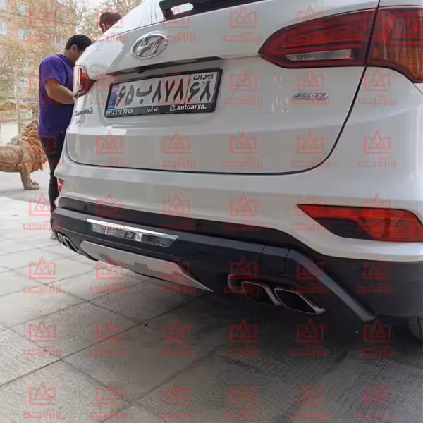 گارد عقب سانتافه 2018 مدل وارداتی 4 اگزوز