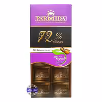 تابلت شکلات تلخ پارمیدا 72 درصد
