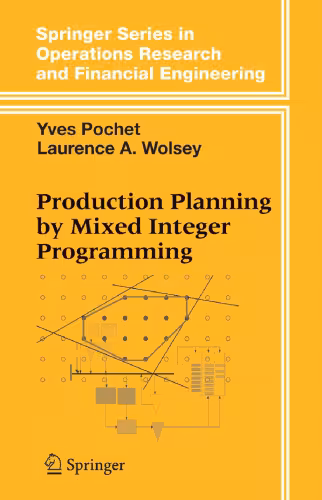خرید و دانلود نسخه کامل کتاب Production Planning by Mixed Integer Programming