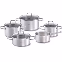 سرویس قابلمه استیل 9 پارچه برند Fissler آلمان مدل Viseo