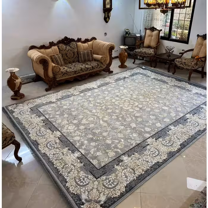 فرش 1200 شانه طلاکوب طرح سروستان