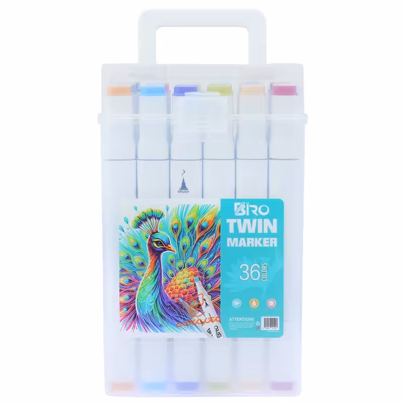 قیمت و خرید ماژیک راندو 36 رنگ 2 سر بیرو BIRO