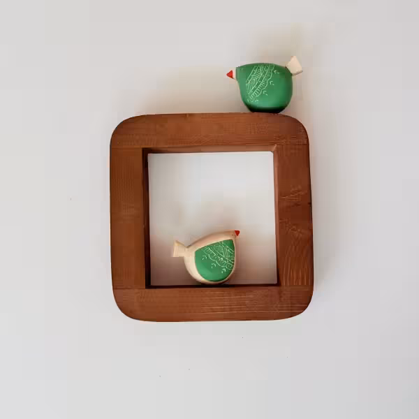 قاب دیواری پرنده دو عددی