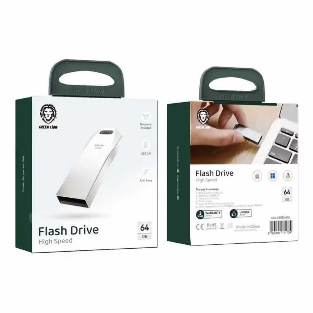 فلش درایو 64 گیگابایت گرین Green Flash Drive GNUSBFD64SL