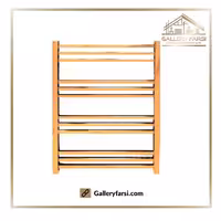 حوله خشک کن استیل 304 فلت طلایی براق سایز 50*75 سانت