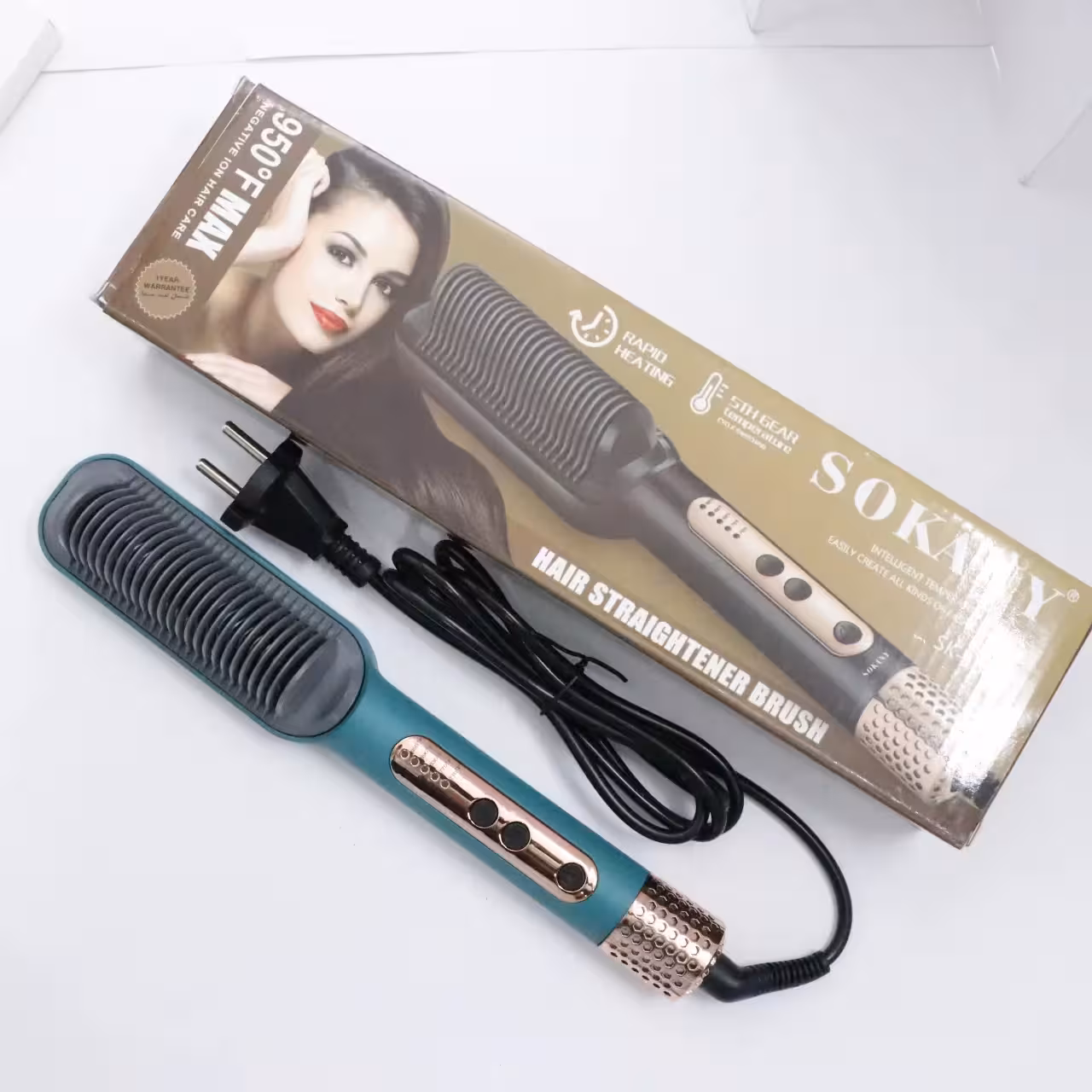 برس حرارتی سوکانی SOKANY رنگ سبز مدل 1008_SK کد 38220