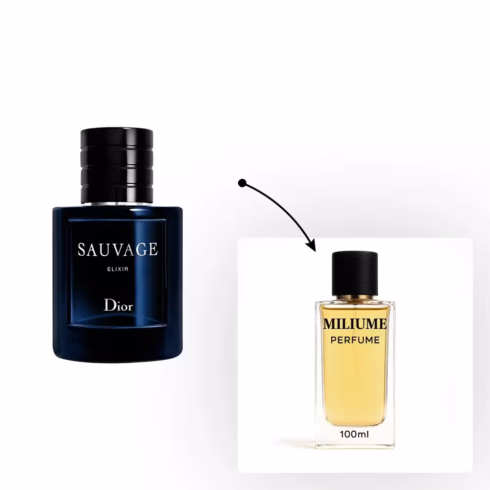 اسانس عطر Dior Sauvage Elixir برند RenneTouch - کد 1542 - دیور ساواج الکسیر 100ML - میلیوم پرفیوم
