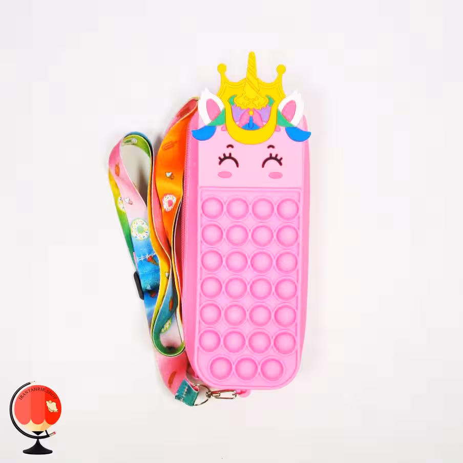 جامدادی دخترانه پاپیت یونیکورن رنگ سرخابی