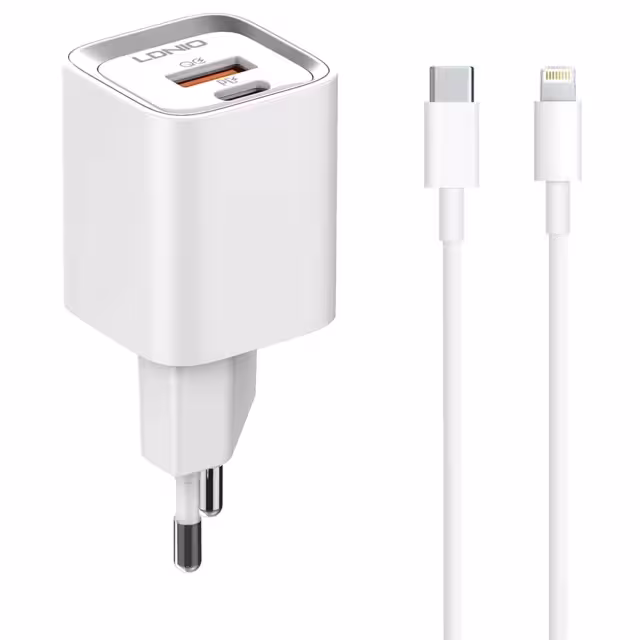 شارژر مسافرتی الدینیو 20 وات به همراه کابل LDNIO POWER ADAPTER 20W A2318M