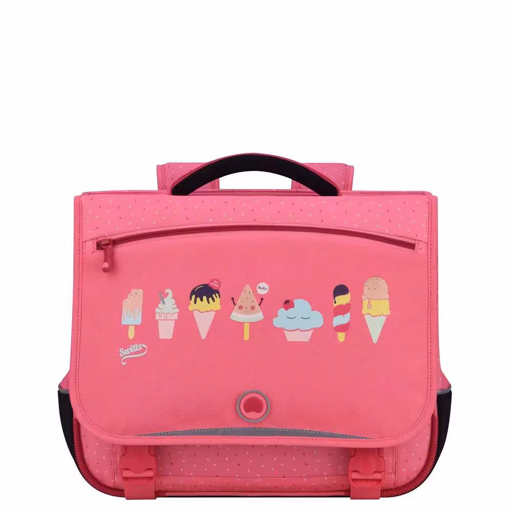 کیف مدرسه ای دلسی مدل صورتی بستنی