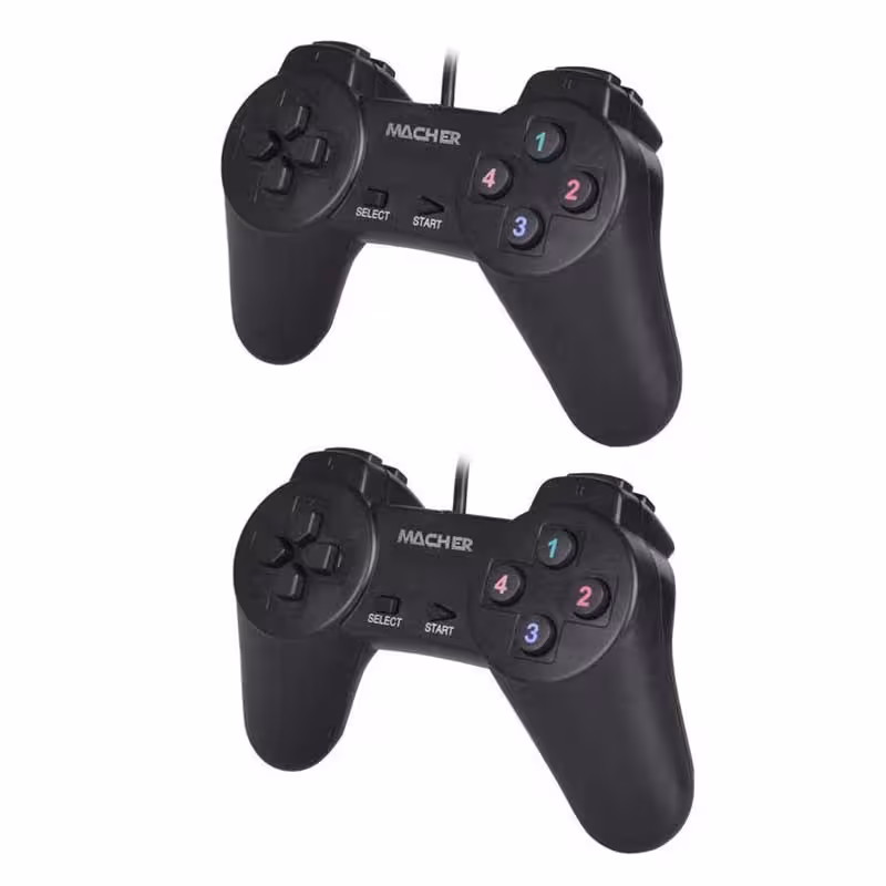 دسته بازی دوبل ساده MACHER مدل MR 56 مشکی