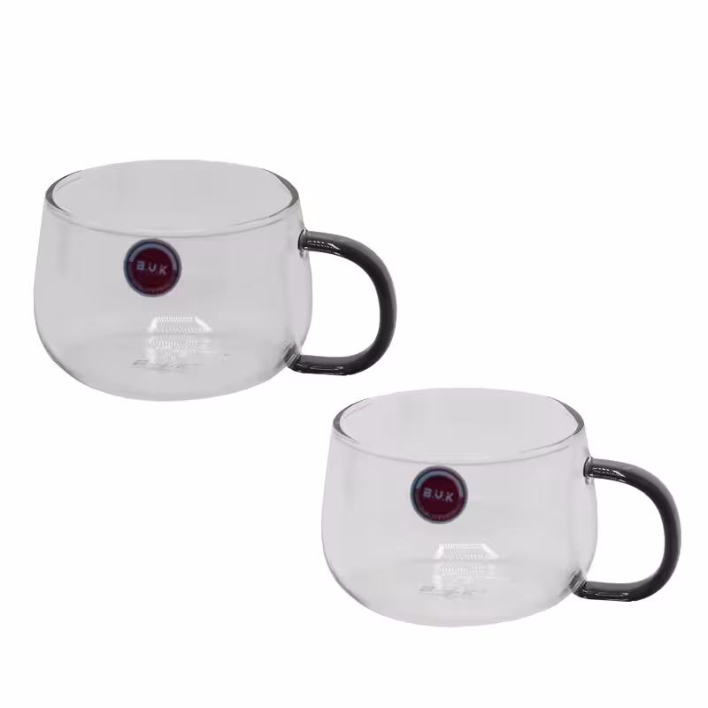 لیوان بی.وی.کی مدل دو جداره دودی 120 کد 326120 بسته 2 عددی