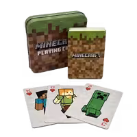 کارت بازی طرح مایندکرافتبه همراه جعبه فلزی
