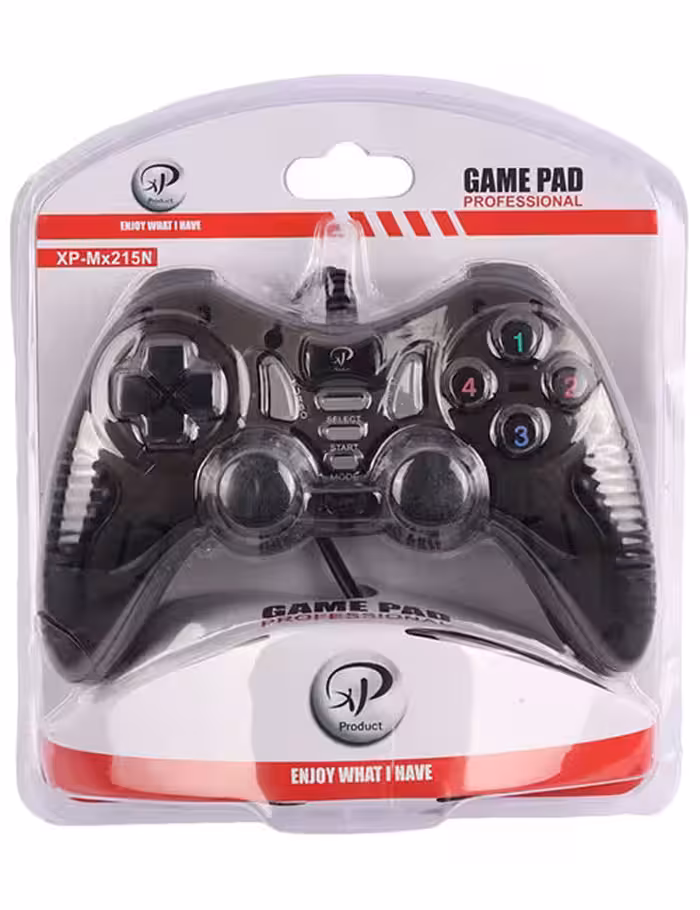 دسته بازی سیمی شوک‌دار Product مدل XP-MX215N مشکی