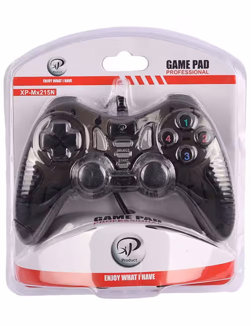 دسته بازی سیمی شوک‌دار Product مدل XP-MX215N مشکی