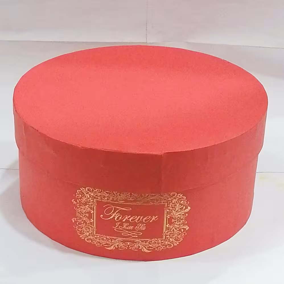 جعبه کادویی گرد قرمز سایز 2