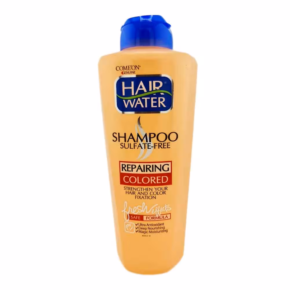 شامپو مو مدل هیرواتر بدون سولفات مناسب موهای رنگ شده برند کامان 400 میل