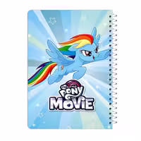 دفتر مشق، 60 برگ، طرح پونی کوچولو، مدل Rainbow Dash، کد 375