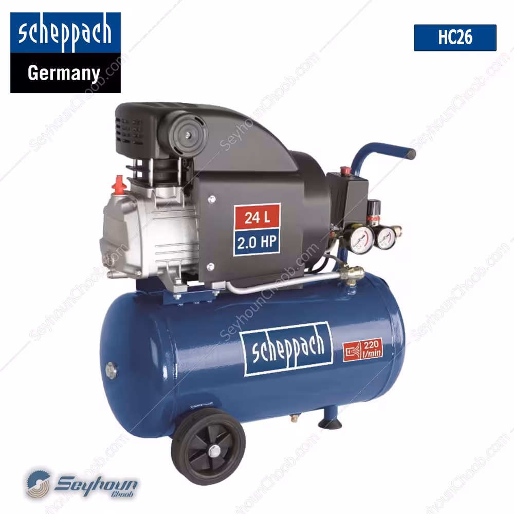 کمپرسور باد 24 لیتر 1500 وات شپخ مدل 5906135901 – HC26HC