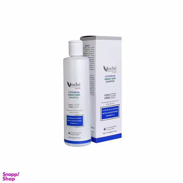 شامپو تقویت کننده وچه مدل Cysteine B6 مخصوص موهای چرب حجم 250 میلی لیتر
