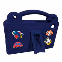 استند فانتزی استیکر دار | تبلت سامسونگ Tab A9 (X110-X115) / سرمه ای