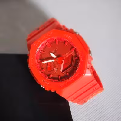 ساعت جی شاک بند رابر قرمز