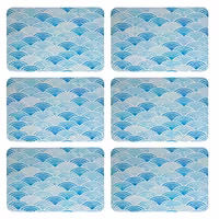 زیربشقابی طرح موج کد 9039 بسته 6 عددی | کالا مکس