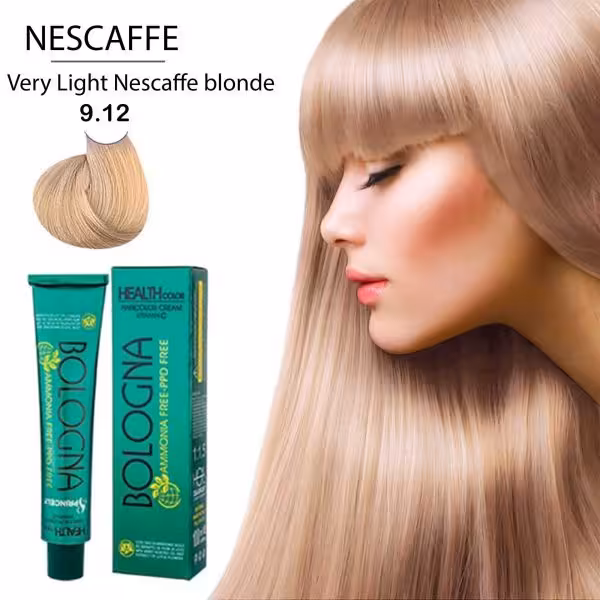رنگ مو بلونیا بدون امونیاک 100 میلی لیتر 9/12 Bologna Ammonia-free hair color 100 ml