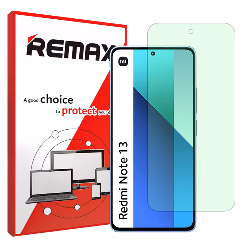 گلس شیائومی Redmi Note 13 4G مدل گرین لایت برند ریمکس کد S