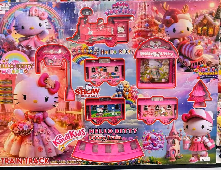 قطار کیتی چراغدار موزیکال حرکتی